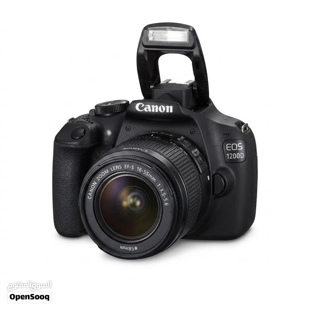 كاميرا كانون Canon EOS 1200D مع عدسة 18-55mm بحالة ممتازة