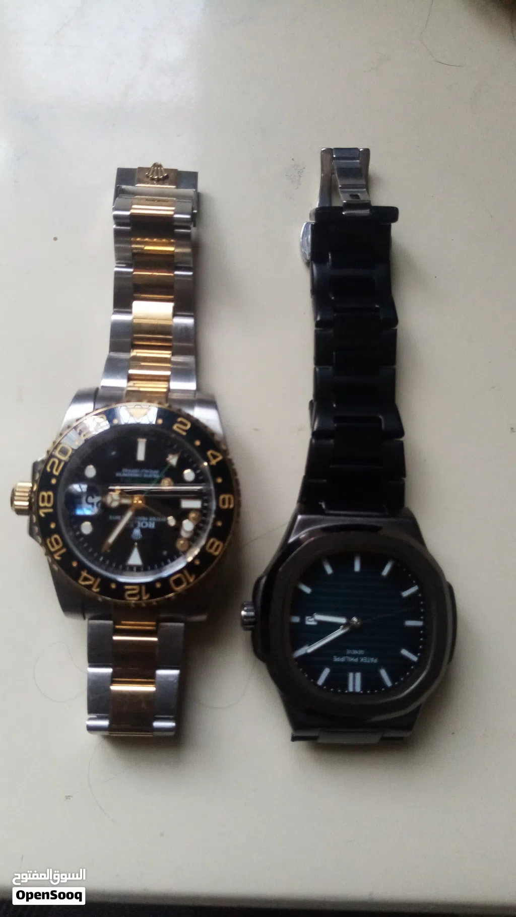 ساعة رولكس وثانية اسودا patek phllppe