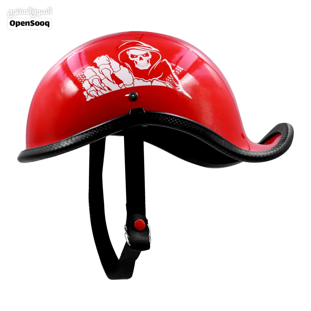 Half Face Scooter/Motorbike Helmet - Red Color AK