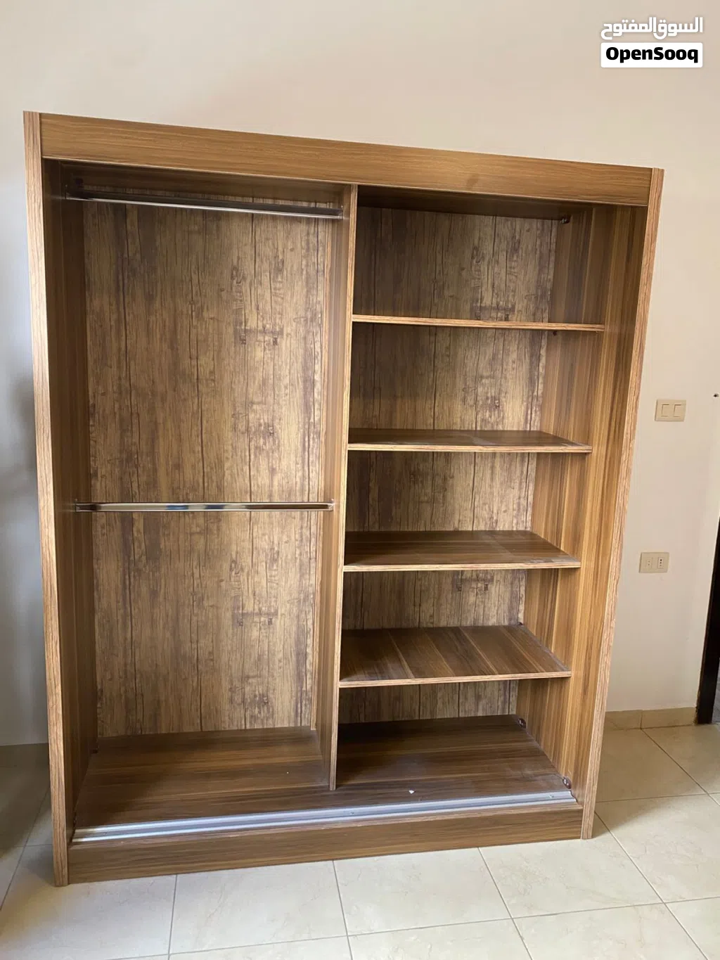 غرفه نوم شباب لامنيت تفصيل ممتازه استعمال اسبوع فقط مع تختين مفرد نظام تخزين وكمدينه مع خزانه ب