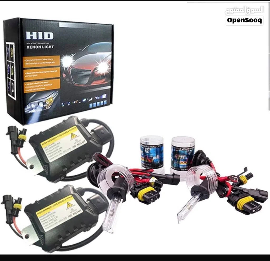 طقم زنون HID للسيارات بقوة 55 واط (عالي/واطي)