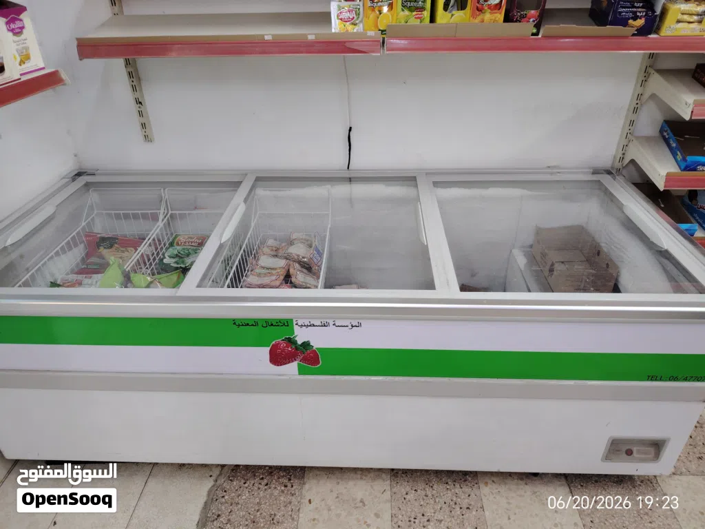 فريزر فلسطينية جامبو مستعمل للبيع بحالة الوكالة
