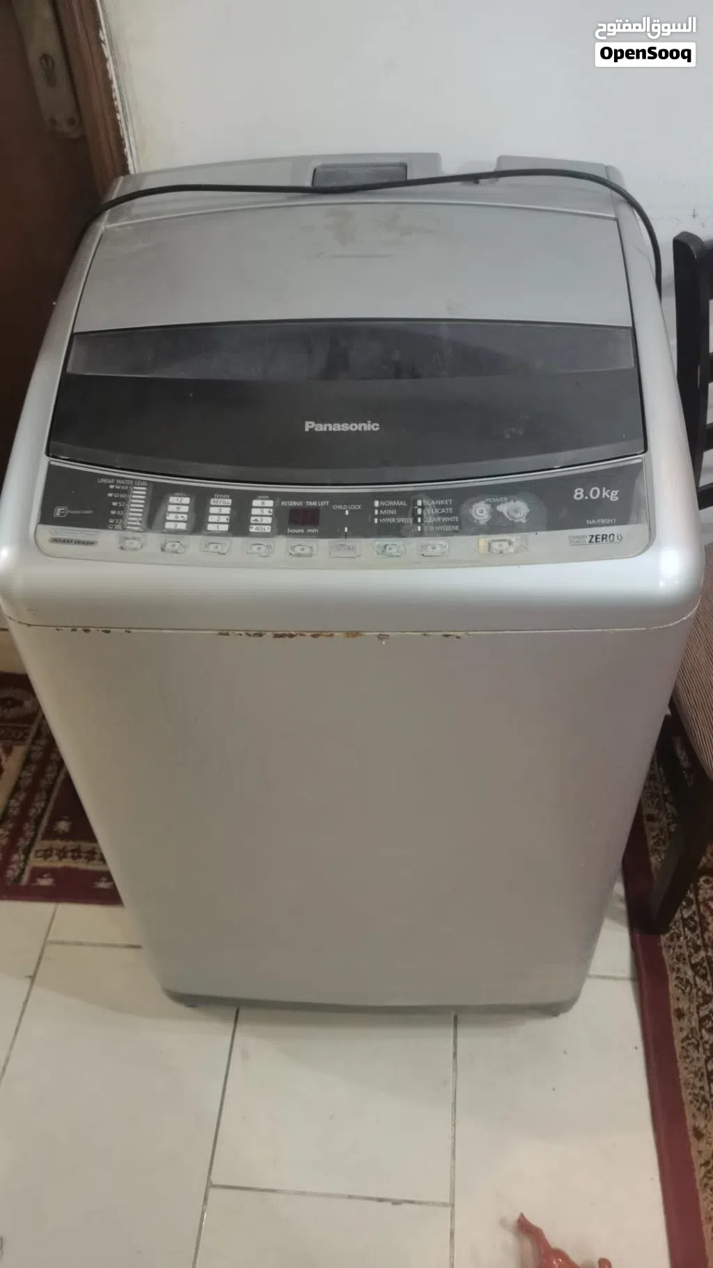 Panasonic NA-F80H1 Automatic washing machine 8kg For Scrap or for spare parts