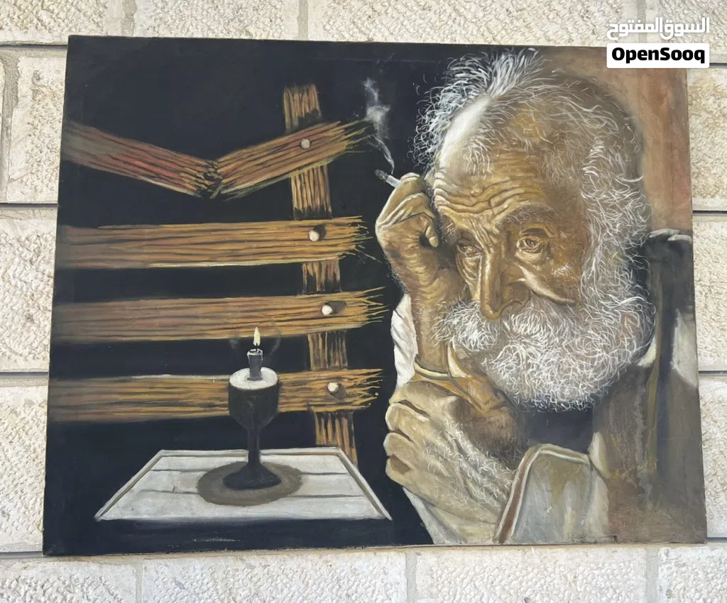 لوحات فنية مرسومة يدوياً بحالة ممتازة