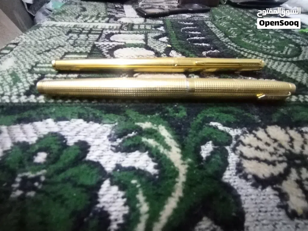 قلم حبر سائل ماركه باركر ريشه ذهب عيار 14 عدد2 بحاله جيده جدا للبيع