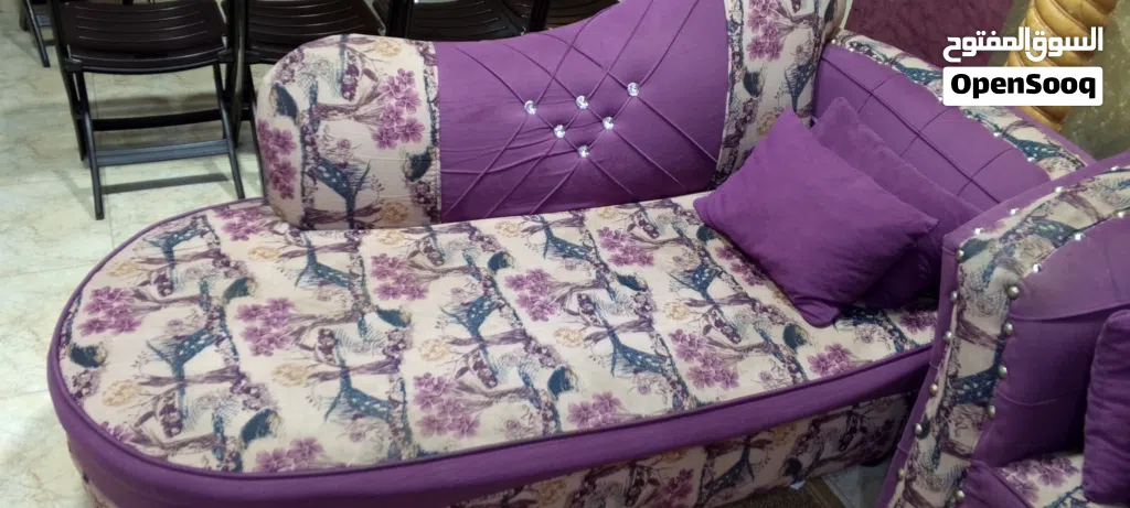 طقم كورنر 9مقاعد حرف L 3*2 مع كنبة بيانو