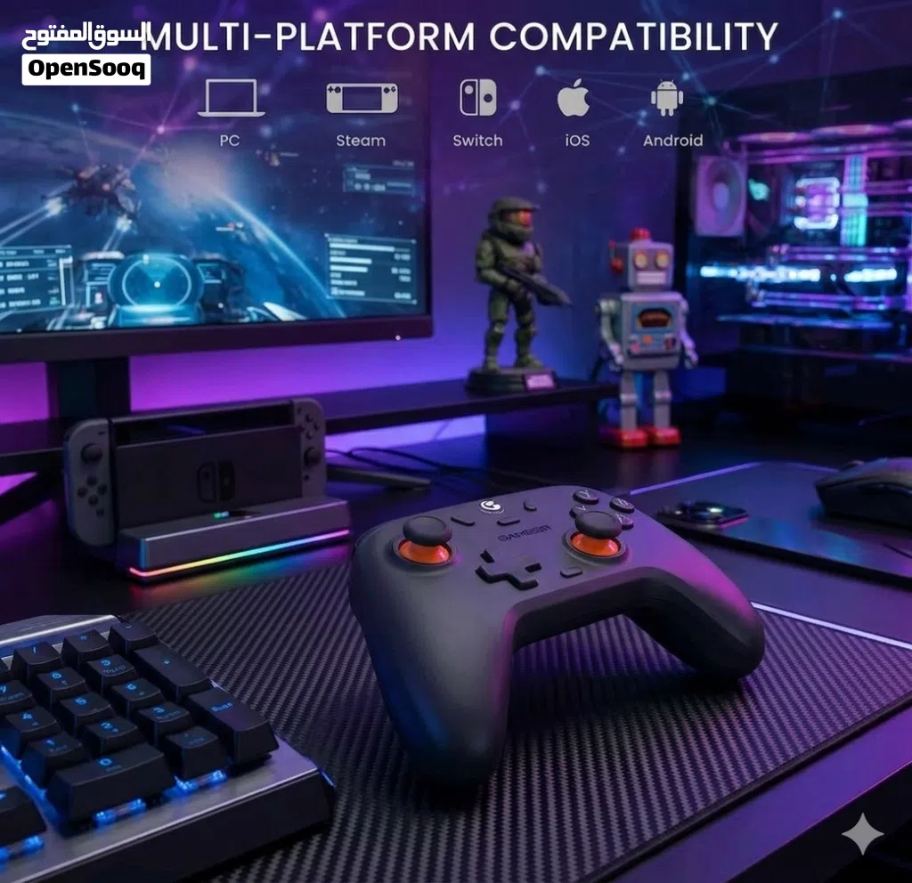 كنترولر من Gamesir قابل للارتباط مع كافة الاجهزة (PC, XBOX, PlayStation, ) و حتى الهواتف