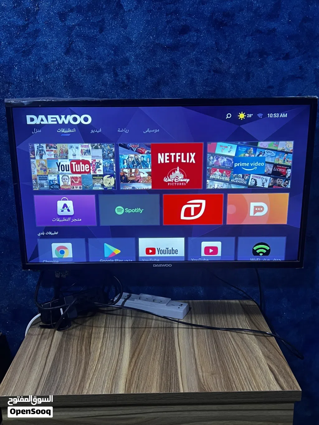 شاشه تلفزيونdaewoo بوصه 32 سمارت