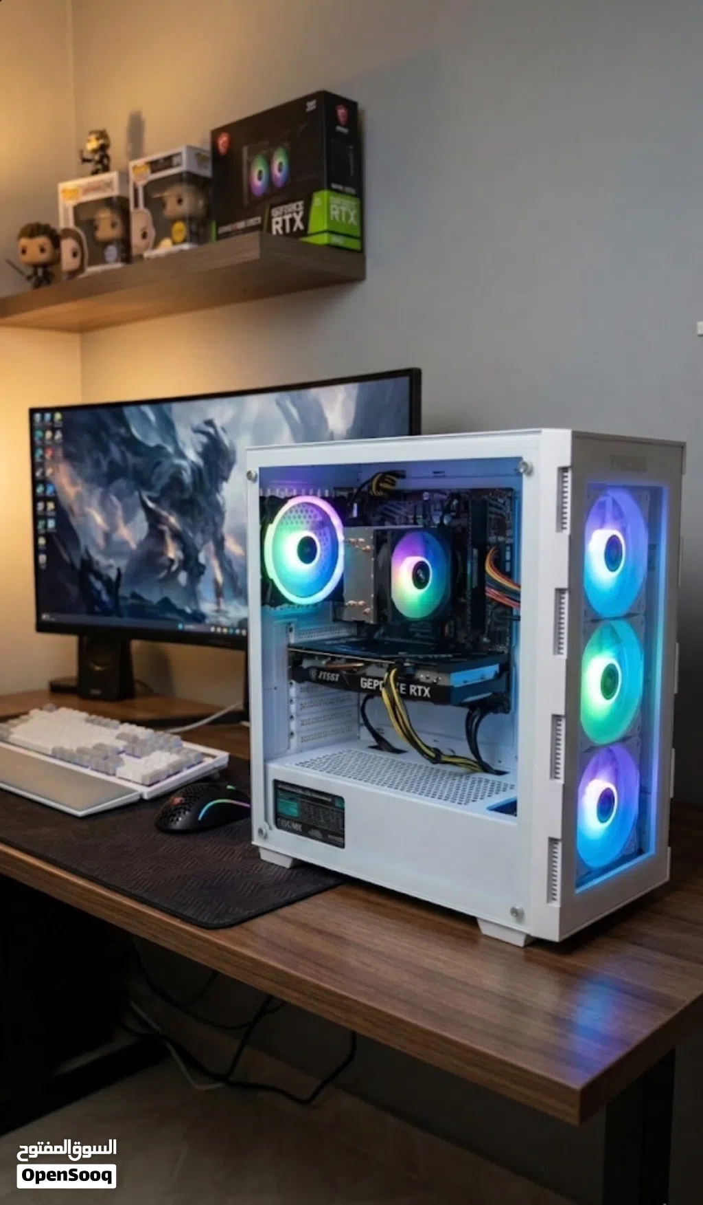 RTX 4060ti 16gb / i5 / asus 144hz بي سي مع شاشه