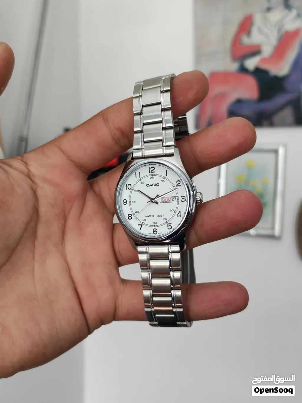 ساعة كاسيو casio رجالية بحالة الوكالة