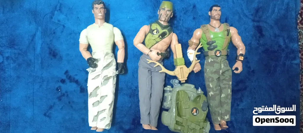 مجموعة مجسمات ألعاب أكشن مان (Action Man) أصلية من Hasbro - إصدارات التسعينيات