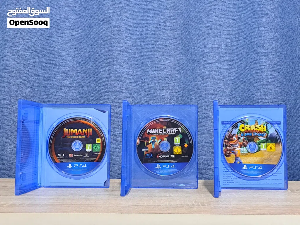 3 ألعاب بلايستيشن 4 للبيع