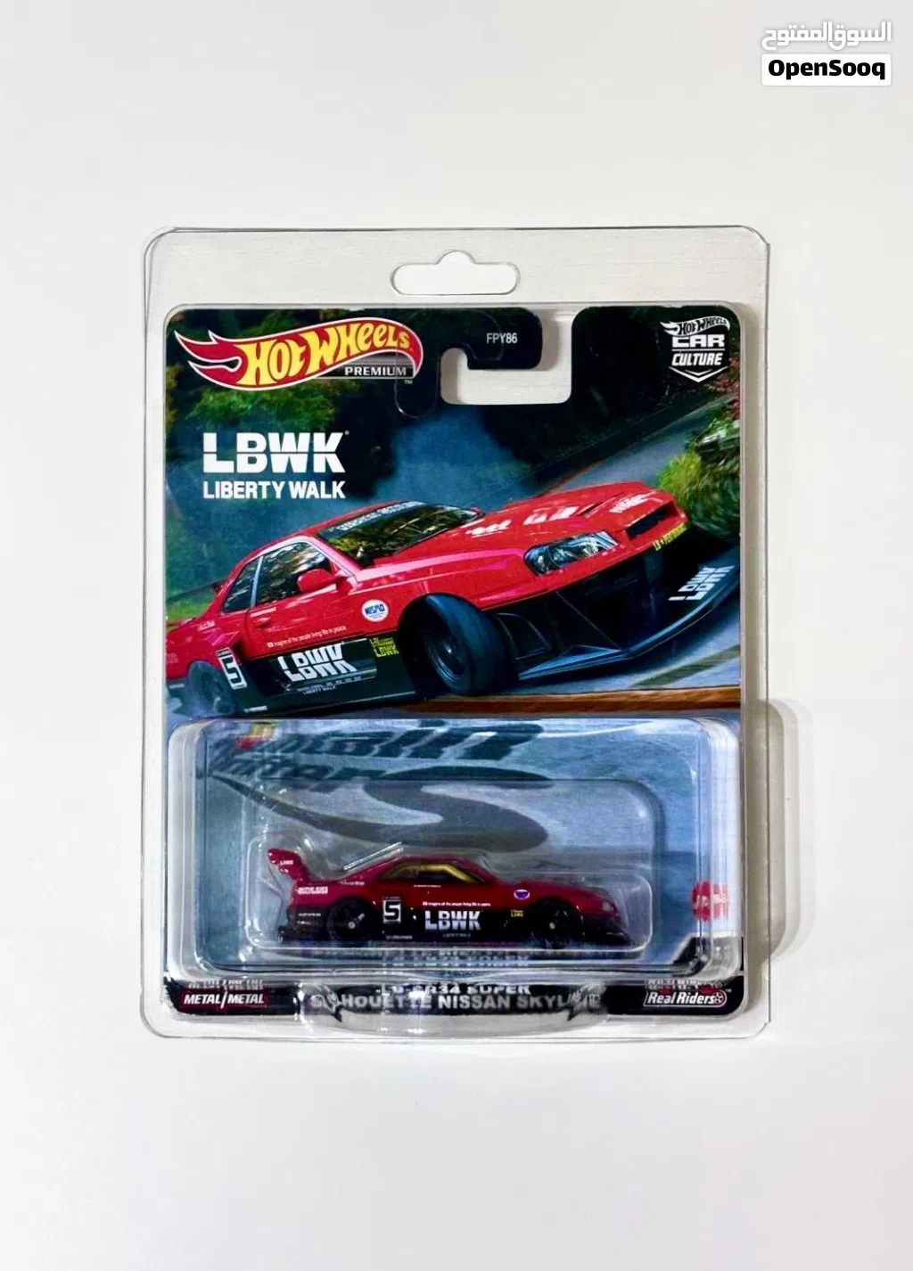 Hotwheels premium LB-ER34 Super Silhouette Nissan Skyline Liberty Walk