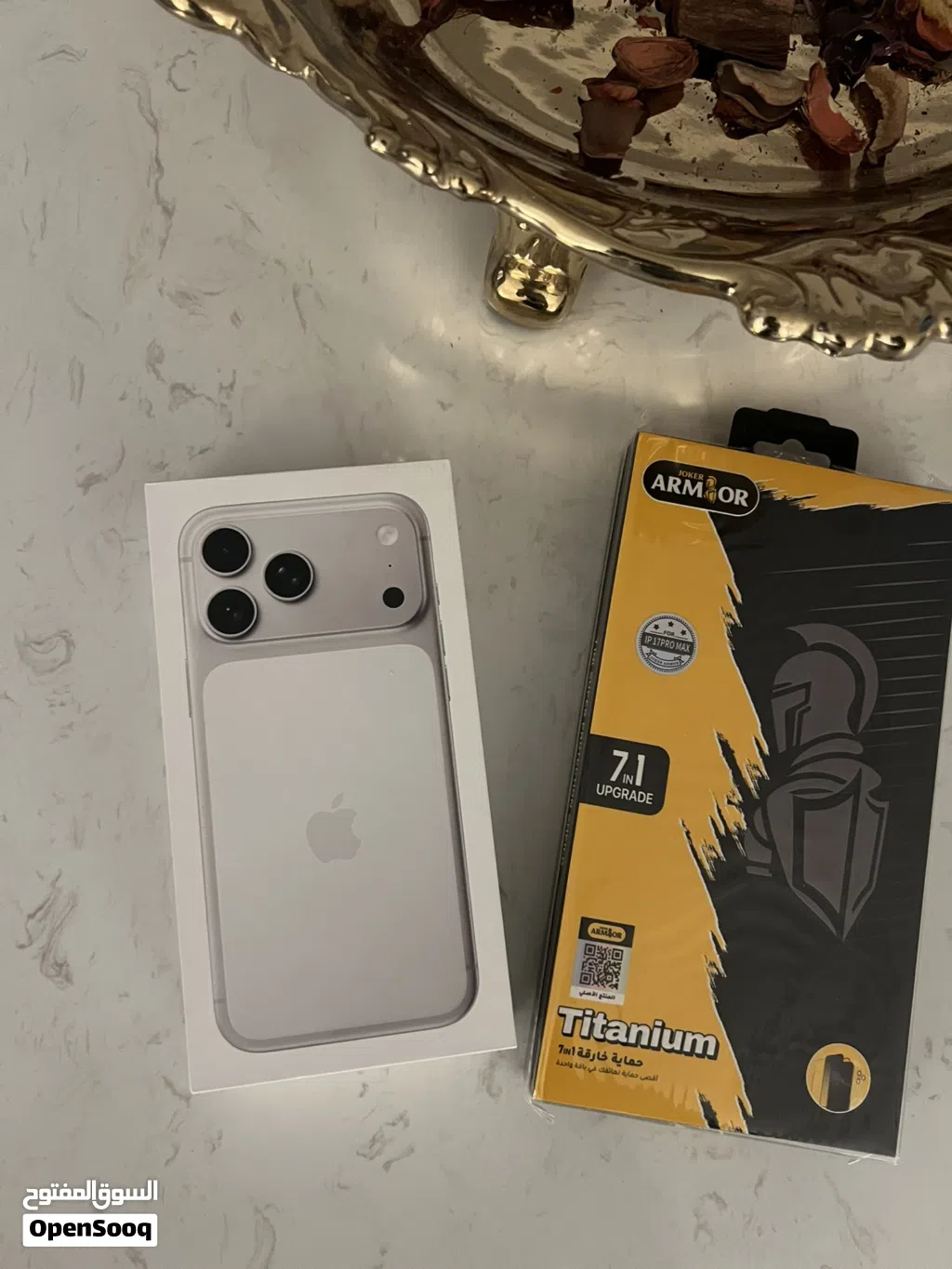 ايفون 17 برو ماكس جديد ابيض 17 pro max