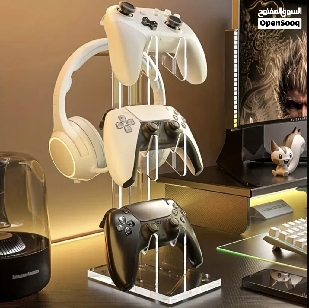 ستاندات مختلفة الاحجام والالوان للسماعات والكنترولر Different sizes and color stands for gamingsetup
