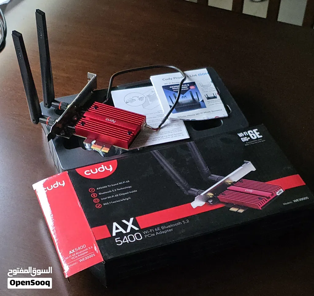 Cudy AX5400 Wi-Fi 6E PCIe Adapter (Intel Chipset) and Bluetooth 5.2