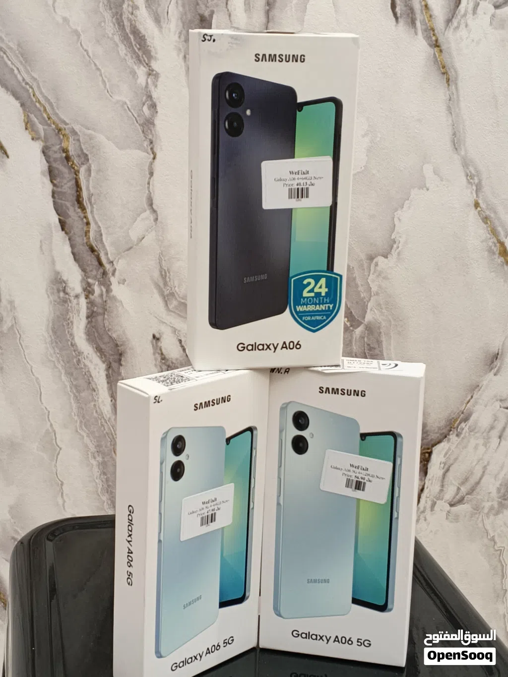 EXCLUSIVE OFFER SUMSUNG GALAXY A06 5G 4+128GB MODEL:AO66B/DS COLOUR:LIGHT GREEN