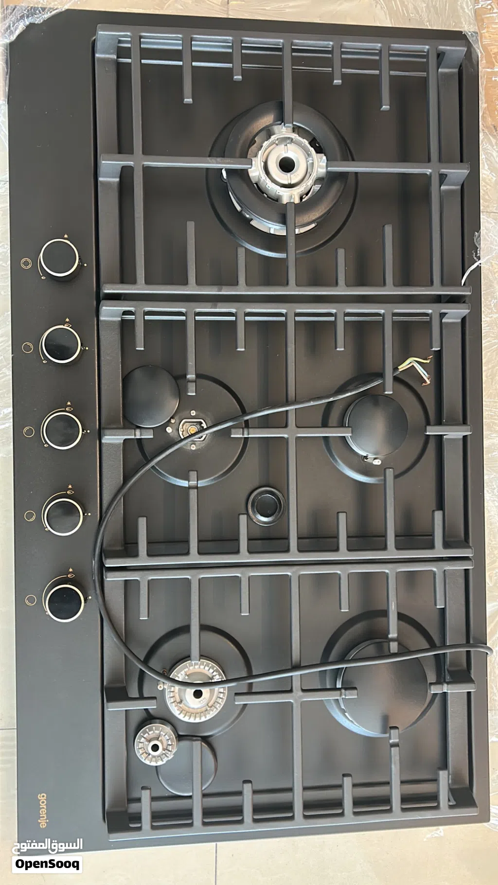 طباخة Gorenje ايطالي الون اسود مقاس 90 سم