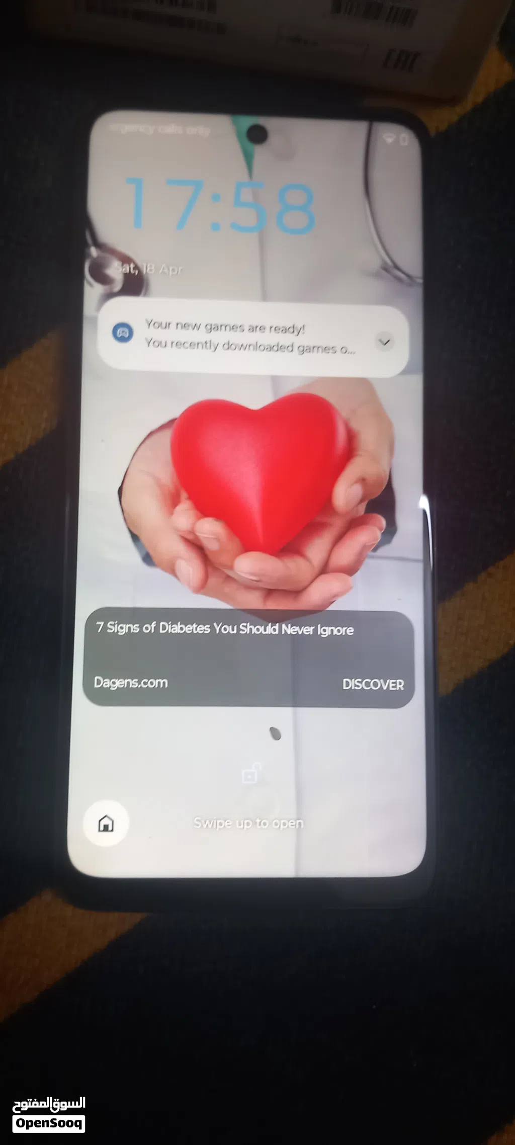 للبيع هاتف Moto G05 استعمال نظيف جداً، الشاشة (Clean Screen).