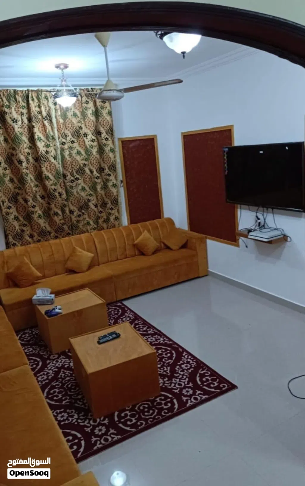 ايجار موسم الخريف شهر 7 و8 شقه غرفتين وصاله ومطبخ وحمامين