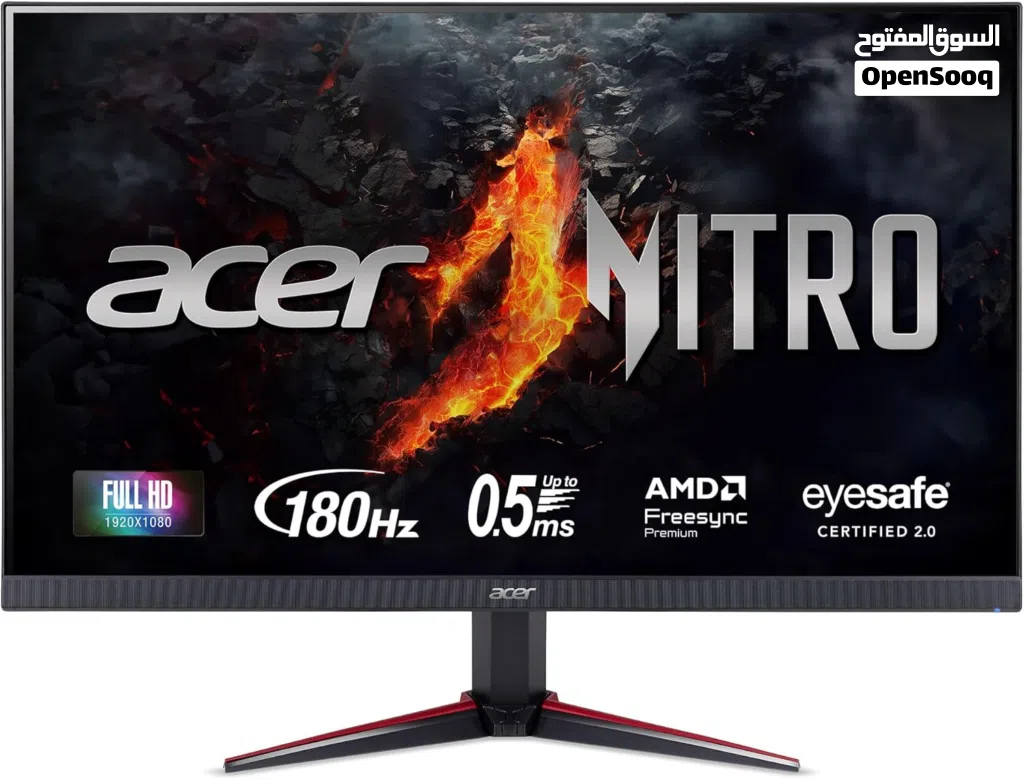 شاشة قيمنج بمواصفات خرافية Acer Nitro VG240Y Gaming Monitor 24 IPS FHD 180Hz 0.5ms HDR10