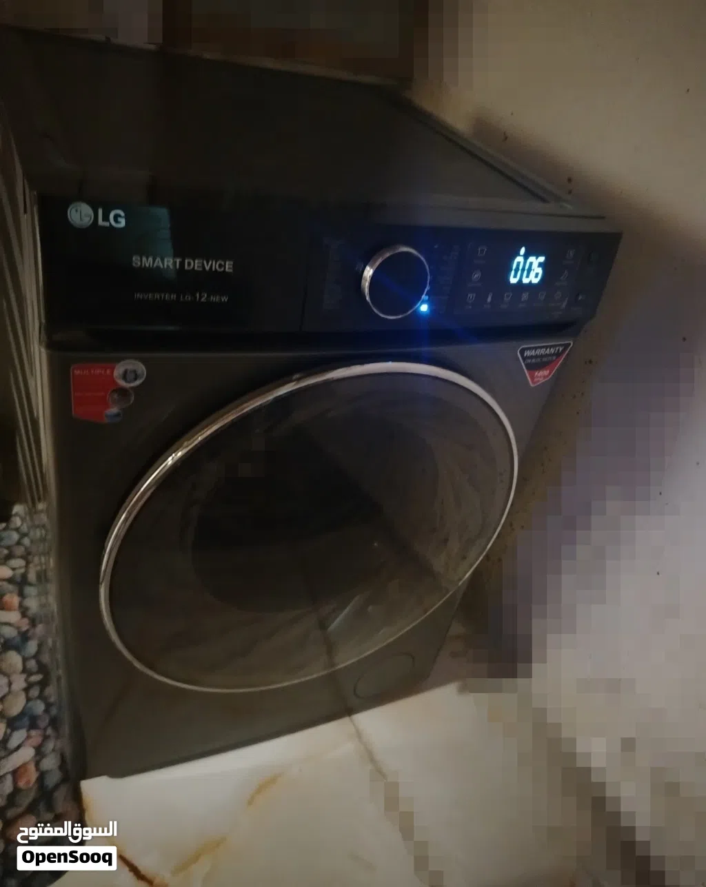 غساله اتوماتيك الجي LG سعرها 500 وبيها مجال بسيط مامستخدمه فقط شهر