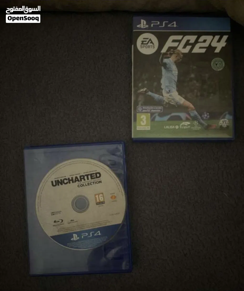 Fc 24 and uncharted collection (1,2,3)