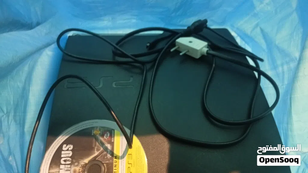 PlayStation 3 Slim من غير يد فقط سلك الطاقة PS3 Slim معدل HEN، سعة 320GB، إصدار شغال ممتاز، وجاهز