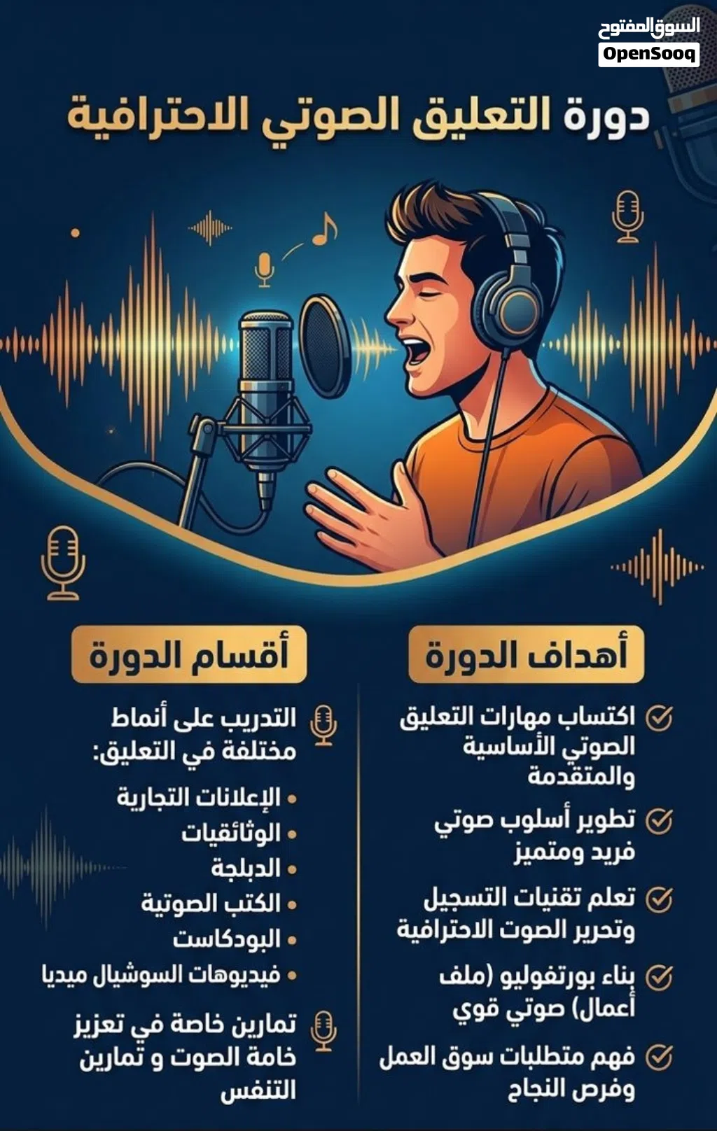 فن التعليق الصوتي من البداية إلى الاحتراف