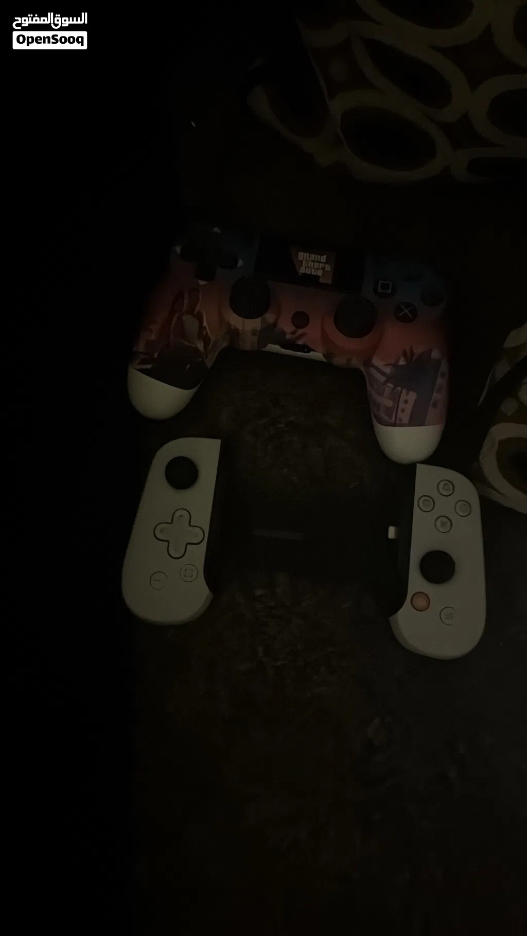 Two controllers five riyal each one game three riyal remote play 10riyal