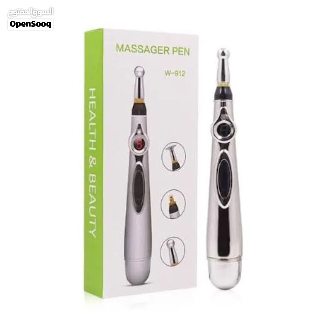 قلم مساج كهربائي لتحفيز العضلات ونقاط الضغط – Electronic Massage Pen – Acupressure & Muscle Stimula