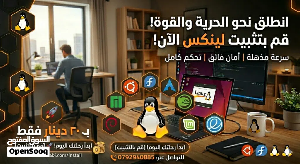 تثبيت لينكس على كل أنوع الكمبيوترات و لابتوب! (التفصيل في الوصف)