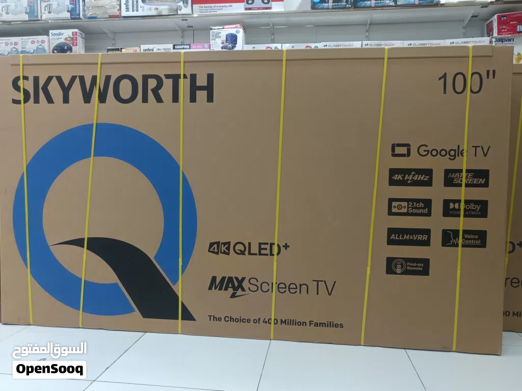 SKY WORTH 100" GOOGLE 4K QLED TV MODEL 2025
