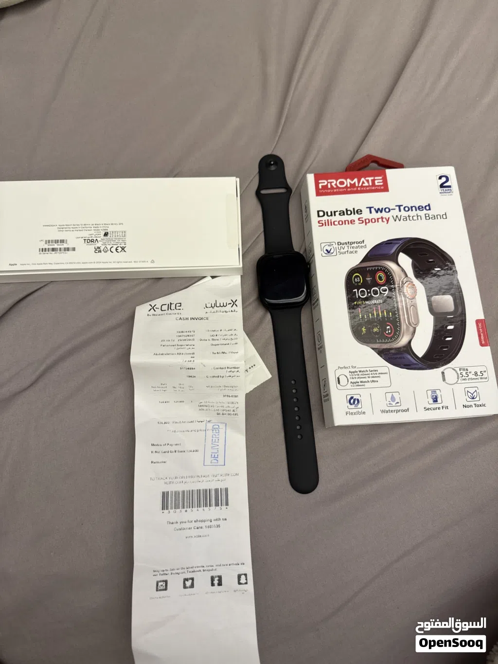 ساعة ابل الجيل 10 46mm بحالة فوق الممتازة apple series 10