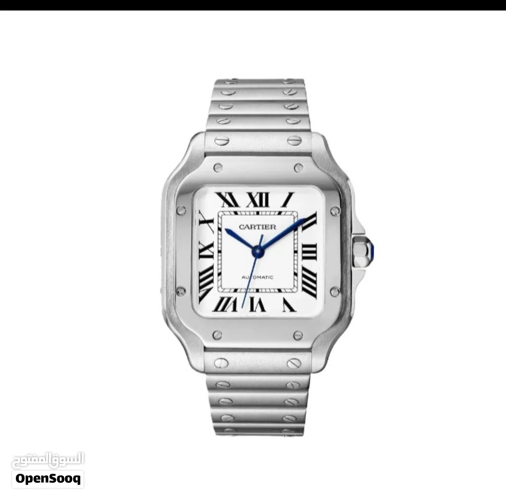للبيع ساعة ستايل كارتير سانتوس ساعة أنيقة بتصميم فاخر مستوحى من Cartier Santos، مناسبة للاستخدام