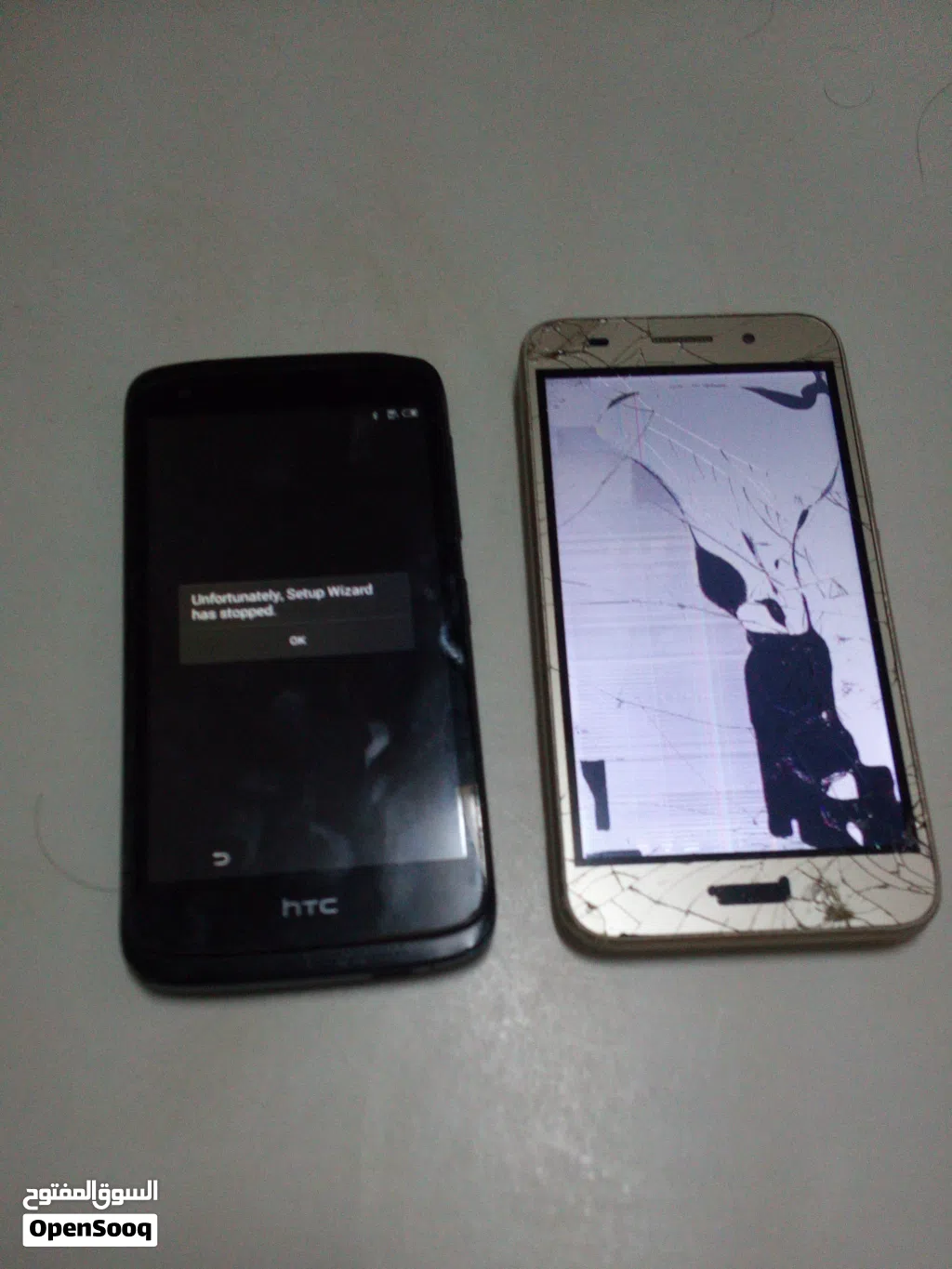 هواتف قديمة .......... huawei Y3 / Htc