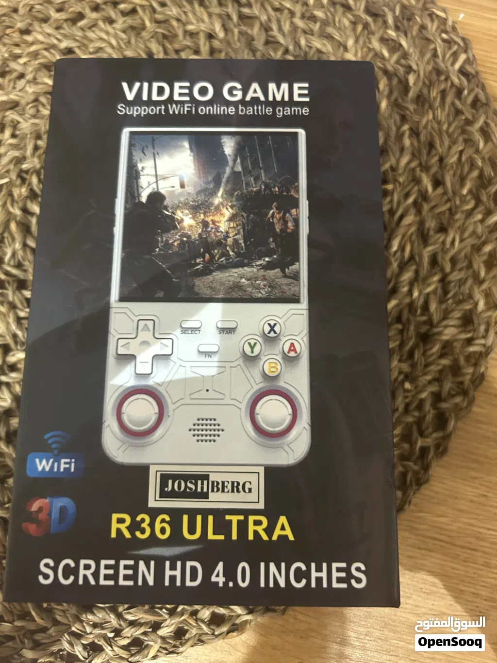 R36 ultra black color like new with all accessories and box retro emulator console