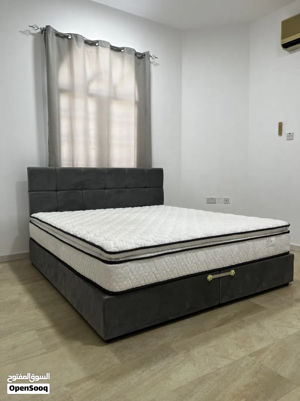 Almost new King bed with mattress