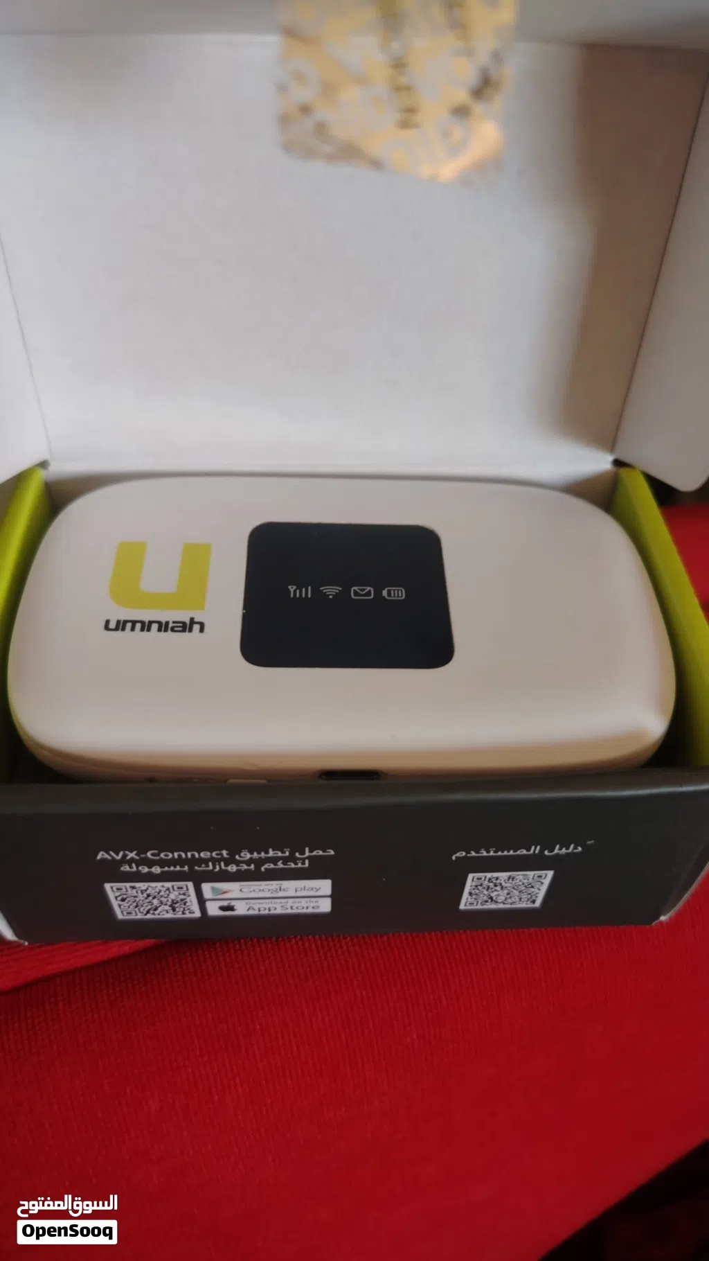 راوتر أمنية 4G/5G نظيف جداً بحالة الوكالة مع كرتونته (استخدام شهر)