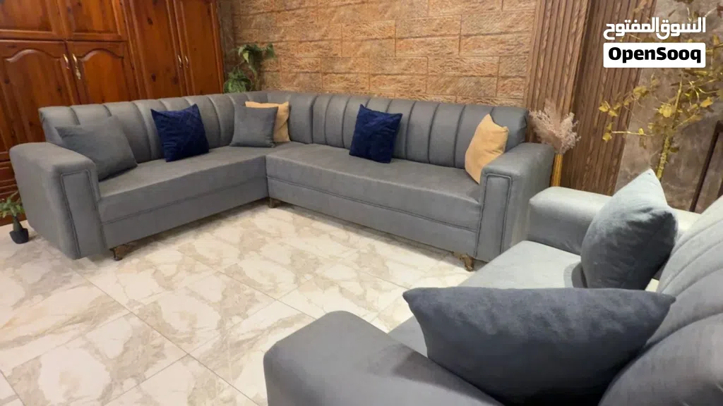 طقم كنب modren نظام أمريكي كوالتي عالي (( مع طقم طاولات )) ، أسفنج ضغط عالي تفاصيل راقيه و مميز