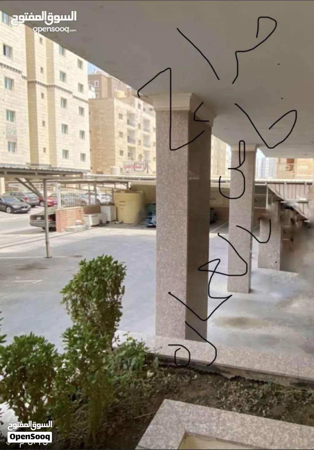 شقة للايجار بالفحيحيل عقار رقم 216 في سوق الصباح شارع 31 قطعة 8.