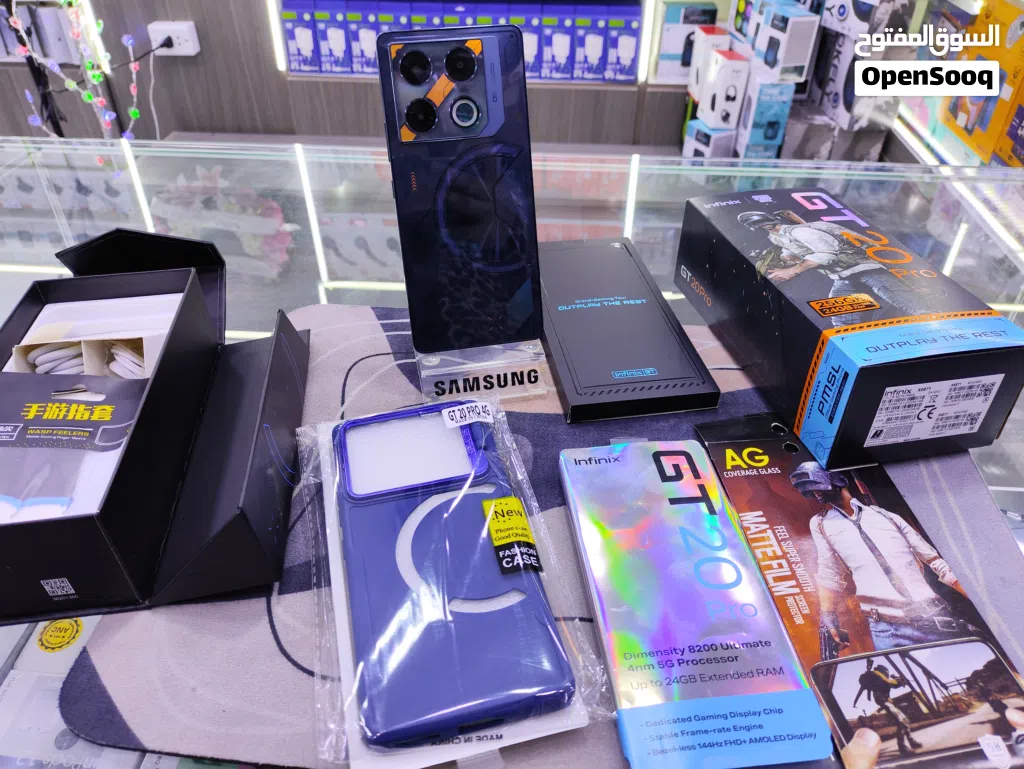 ابو 120 فريم وكالة موجود INFINIX GT 20 PRO جيجا 256 رام 24 معه كامل اغراضو الاصلية متوفر توصيل