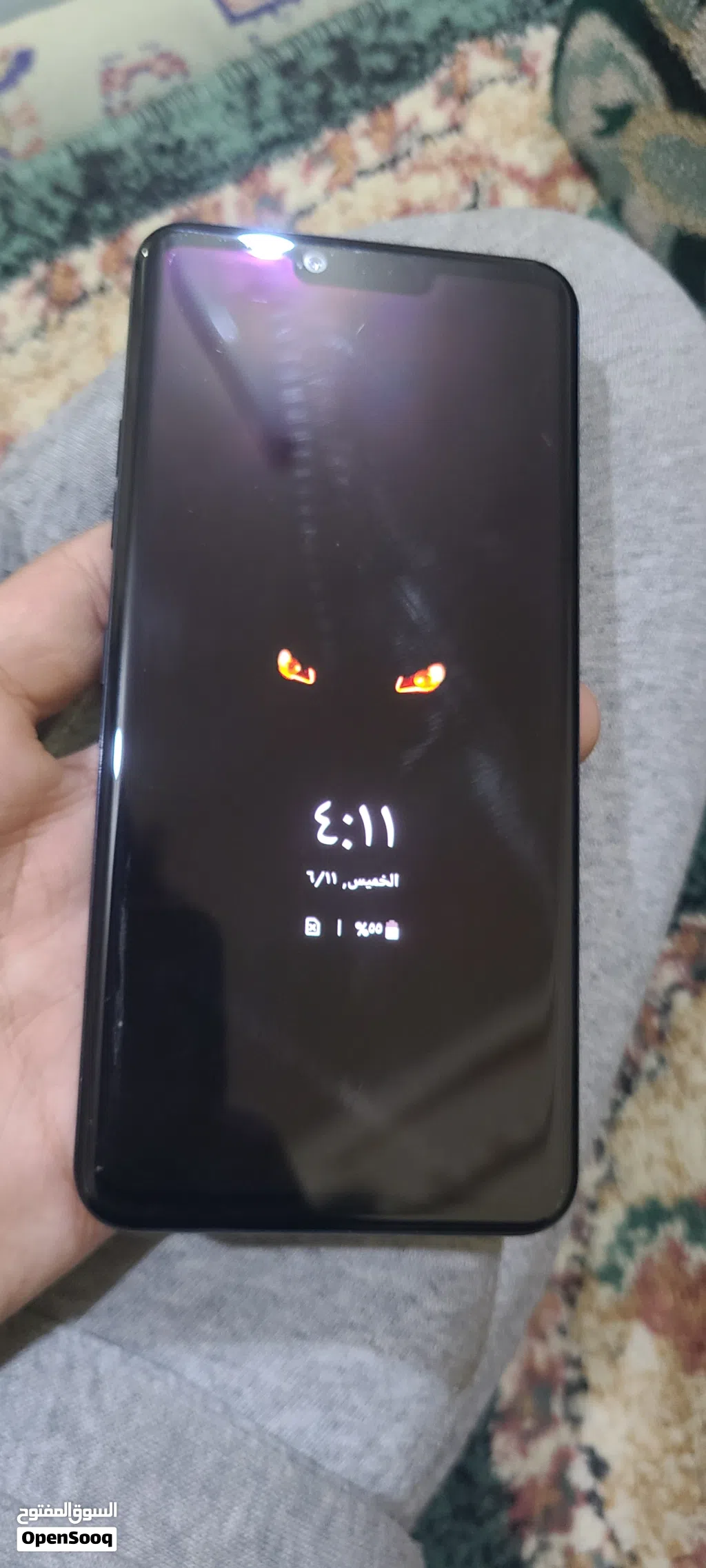 جوال للاعبين ببجي ال جي G8ذاكره 128 ورام 6 نضامين اي شريحه بالعالم نضيف كرت تصوير احسن من النوت 10