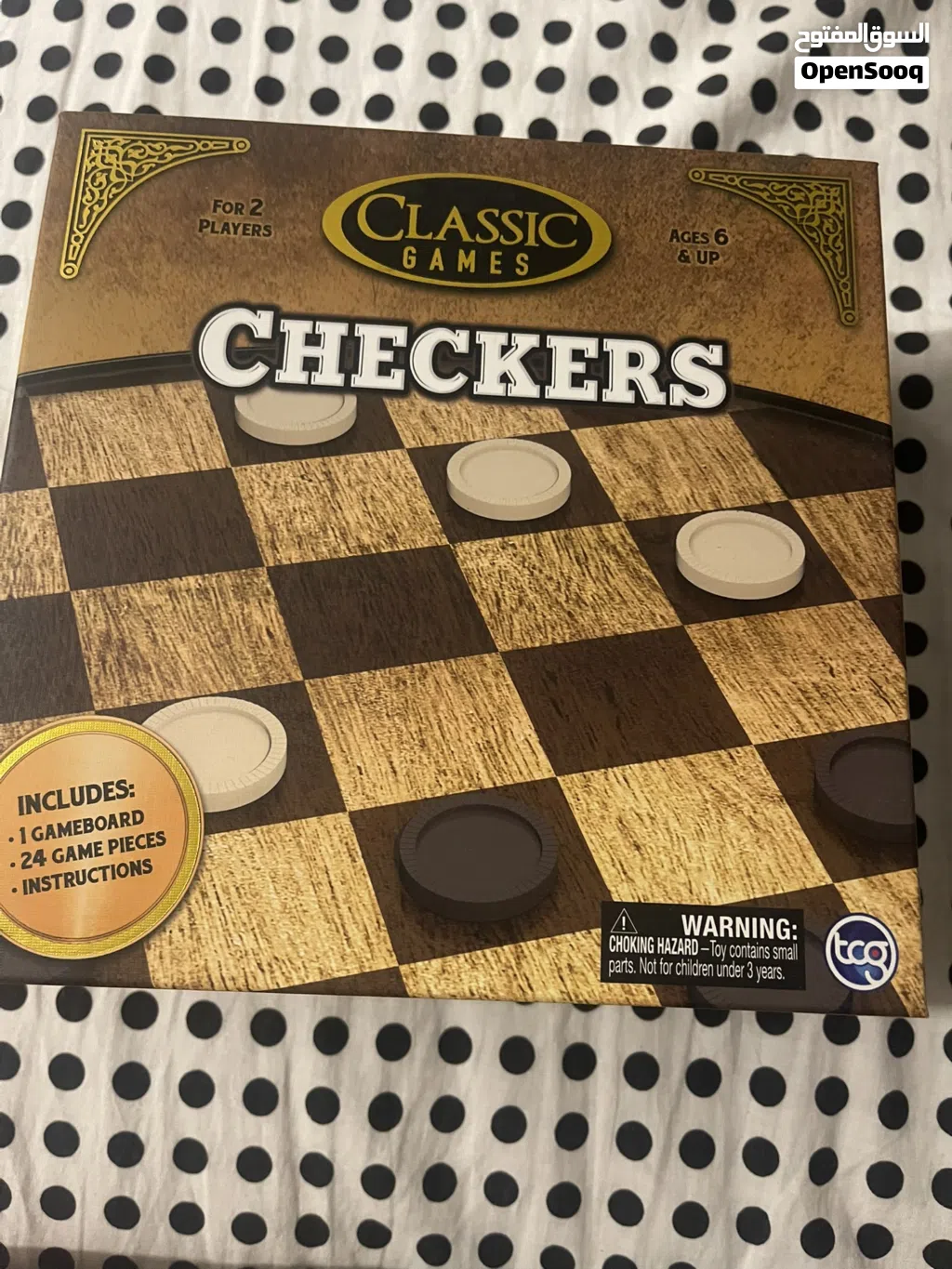 Checkers board game, never used in Rak