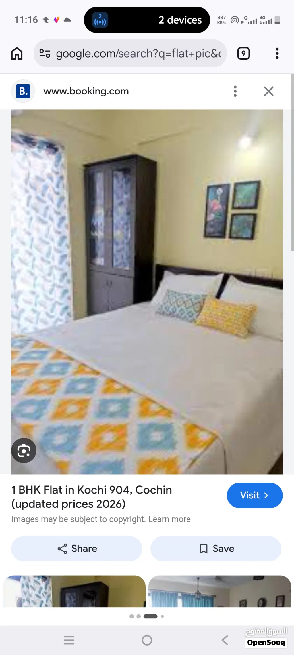 furnished flat or single room