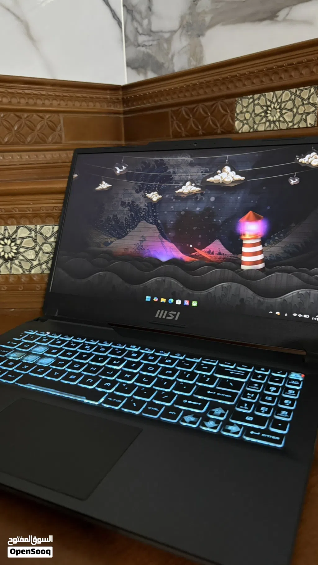 لابتوب MSI RTX 4050 قوي جداً و نظيفة