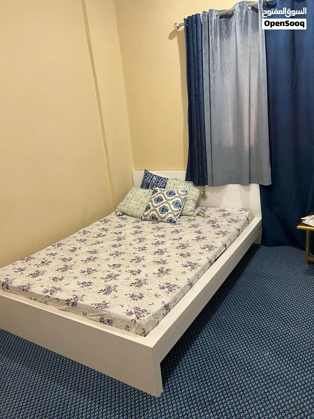 Queen size ikea bed in good condition with matters