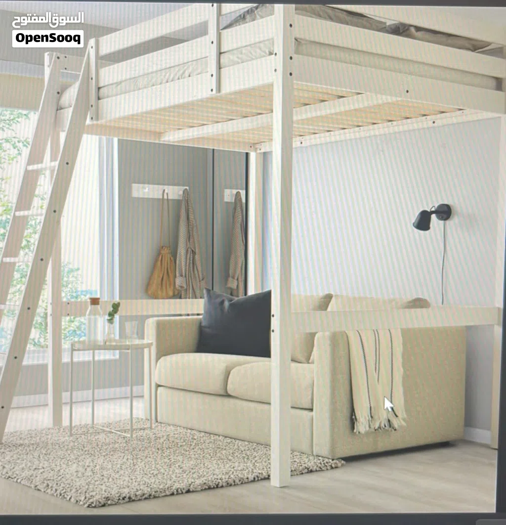 سرير طابقين STORÅ من IKEA شبه جديد مع المرتبة
