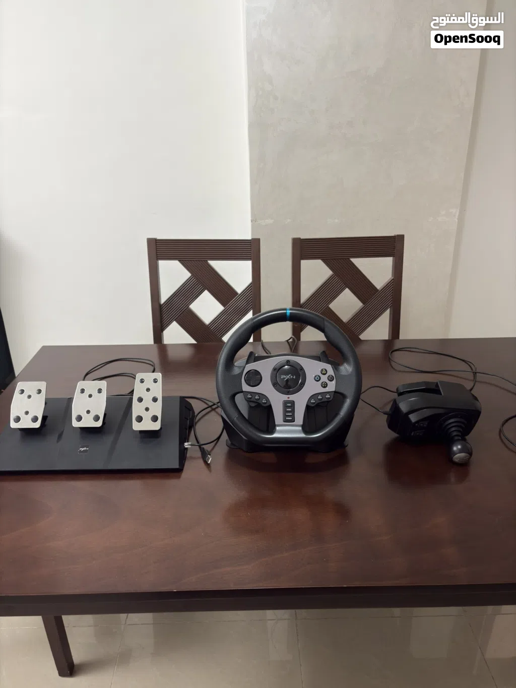 ستيرنغ ويل pxn v9 900 درجة لل gaming racing wheel البلاستيشن 4 و 3 ولل كمبيوتر و ال الاكس بوكس s و x