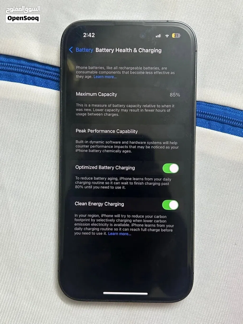 iPhone 14 Pro 256GB لون أسود